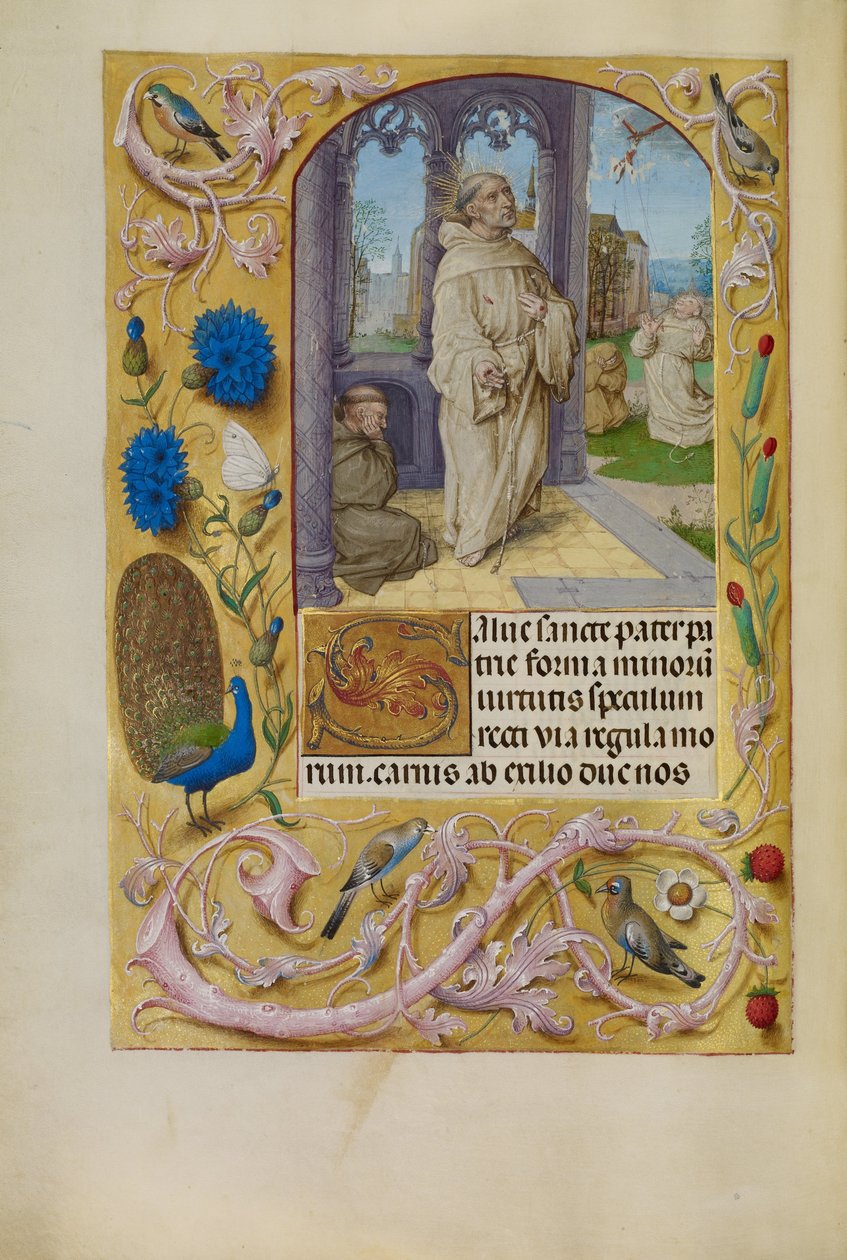 Stygmatyzacja św. Franciszka autorstwa Master of Lübeck the Bible