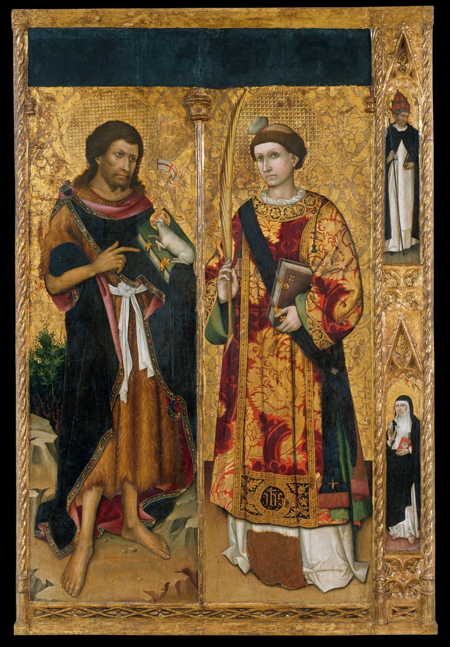 Św. Jan Chrzciciel i Św autorstwa Master of Saint John and Saint Stephen