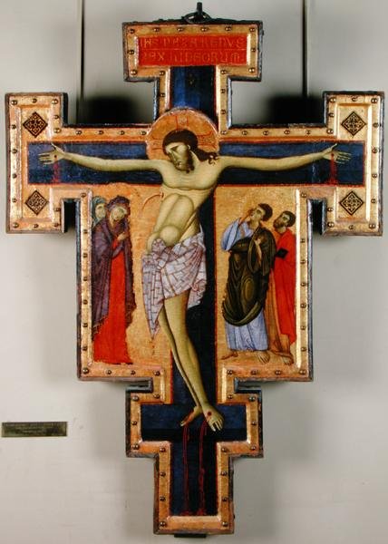 Ukrzyżowanie, ok. 1270-80 (tempera na panelu) autorstwa Master of San Francesco