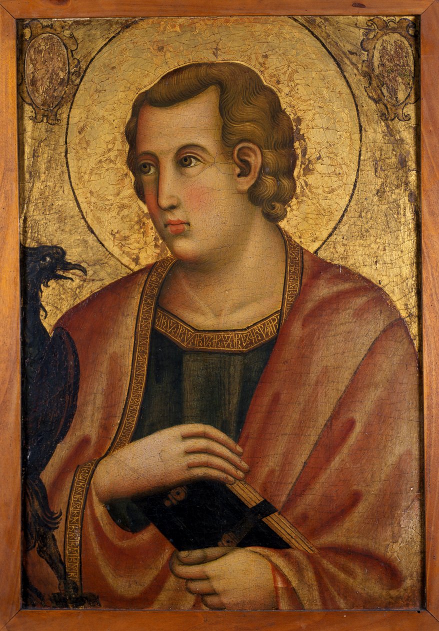 Jan Ewangelista (tempera na drewnie) autorstwa Master of San Torpe