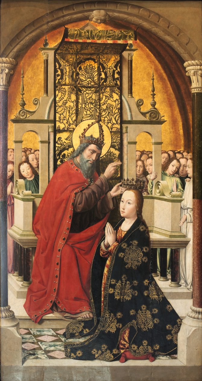 Ukoronowanie Dziewicy autorstwa Master of Santa Clara de Palencia