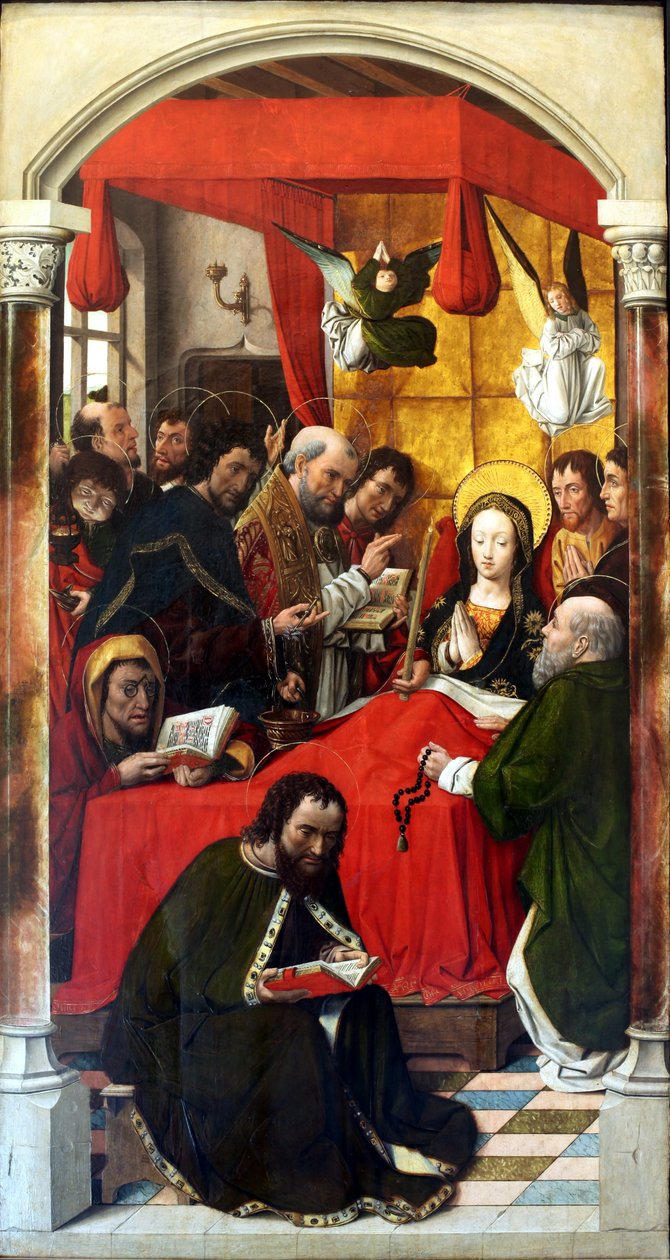 Śmierć Dziewicy autorstwa Master of Santa Clara de Palencia