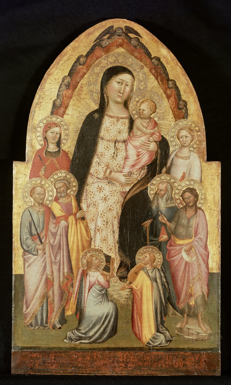 Madonna z Dzieciątkiem na tronie autorstwa Master of St. Verdiana