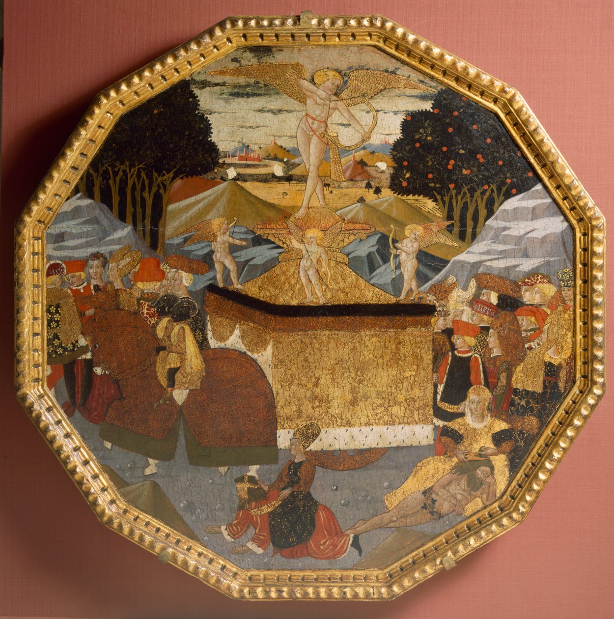 Taca narodzin: Triumf miłości, ok. 1450 (tempera na panelu) autorstwa Master of the Cassoni