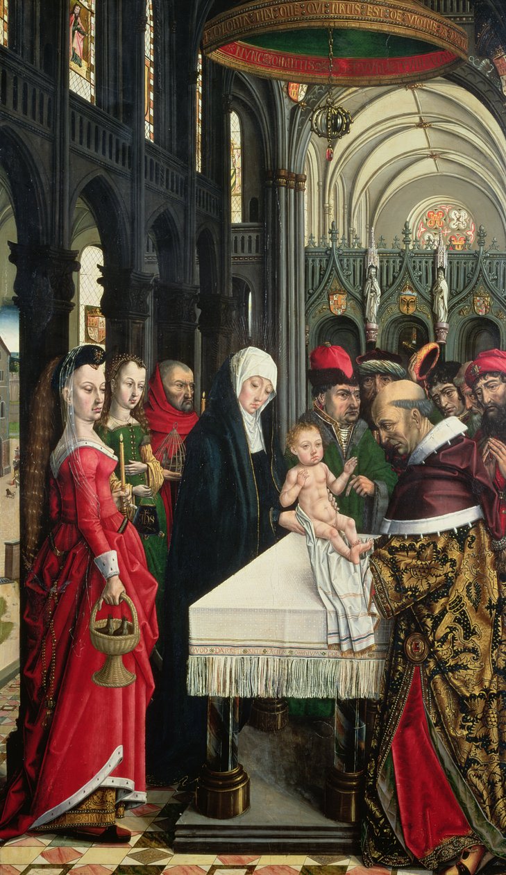 Ofiarowanie w świątyni, ok. 1500 autorstwa Master of the Catholic Kings Master of the Catholic Kings