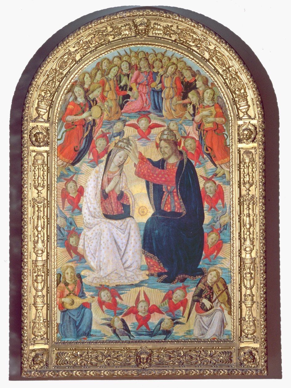 Koronacja Dziewicy autorstwa Master of the Fiesole Epiphany