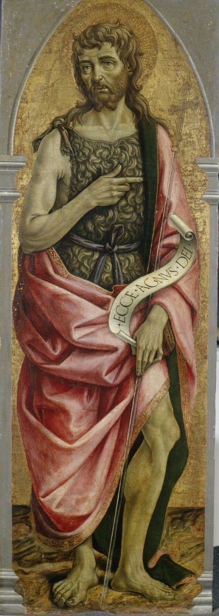 Jan Chrzciciel, ok. 1480 (tempera na drewnie topoli) autorstwa Master of the Gardner Annunciation Master of the Gardner Annunciation