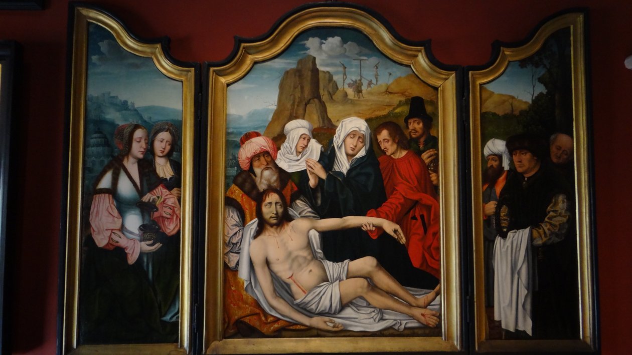 Tryptyk Ukrzyżowania autorstwa Master of the Holy Blood