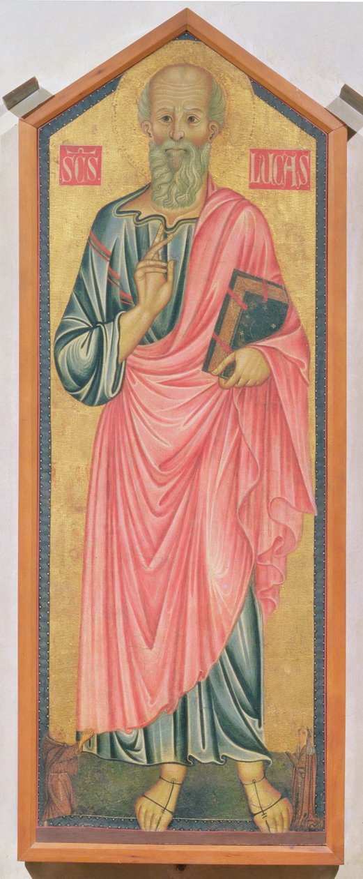 Św. Łukasz Ewangelista (tempera na panelu) autorstwa Master of the Magdalen