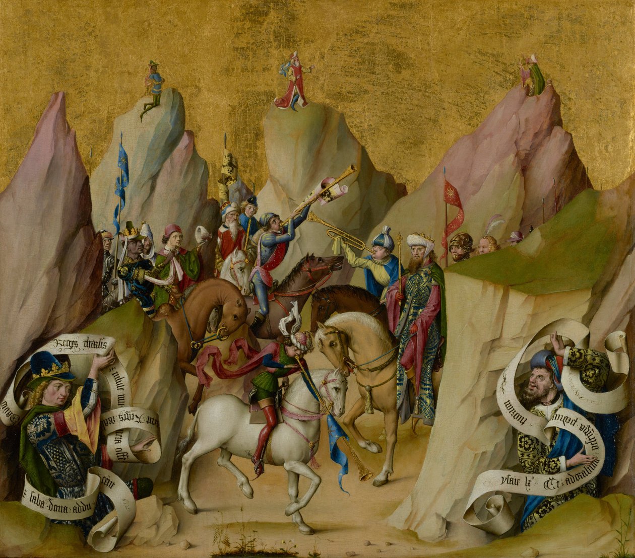 Spotkanie Trzech Króli z Dawidem i Izajaszem autorstwa Master of the St. Bartholomew Altarpiece