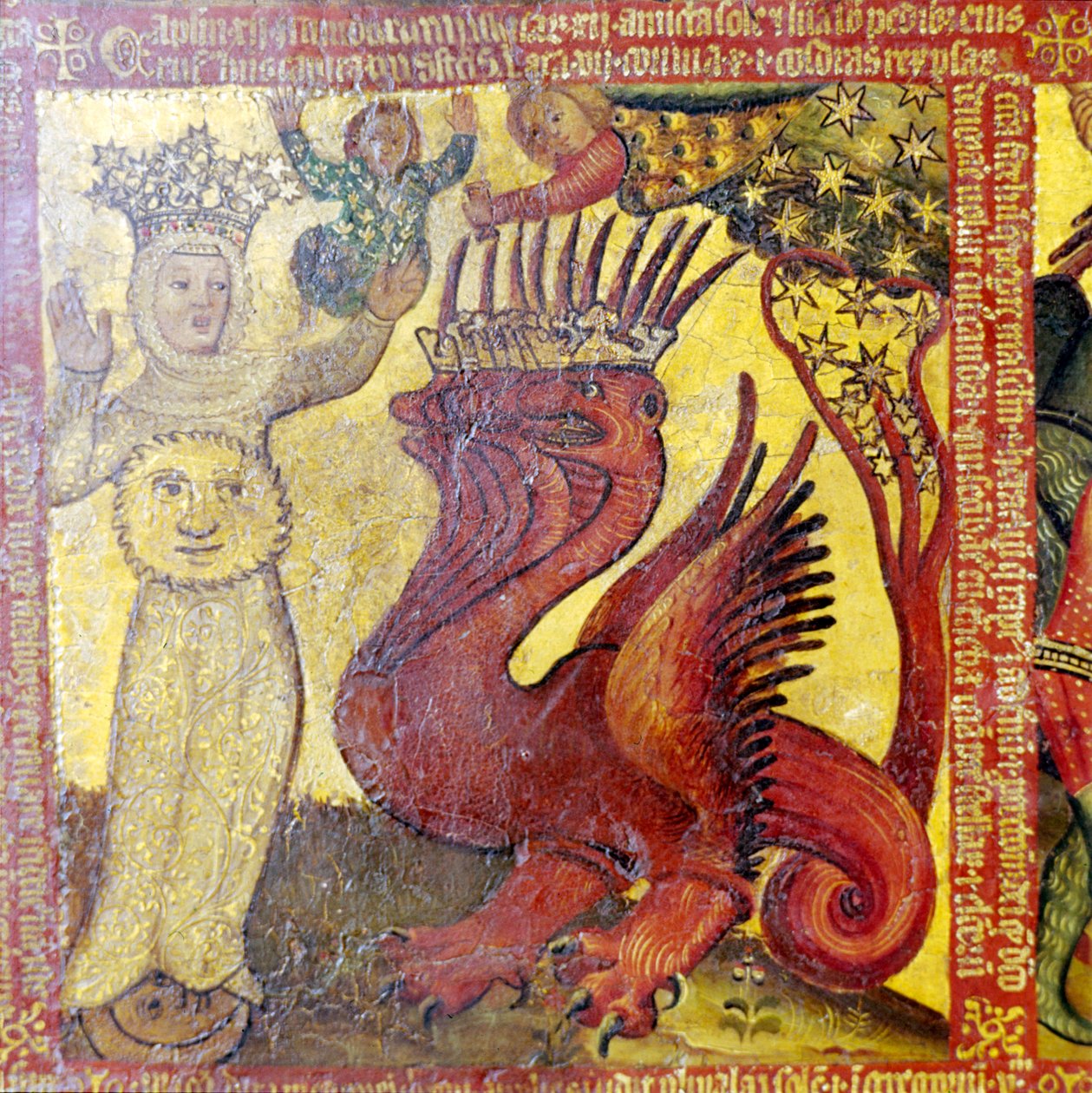 Niewiasta obleczona w słońce, XIV-XV w. autorstwa Master Bertram of Hamburg