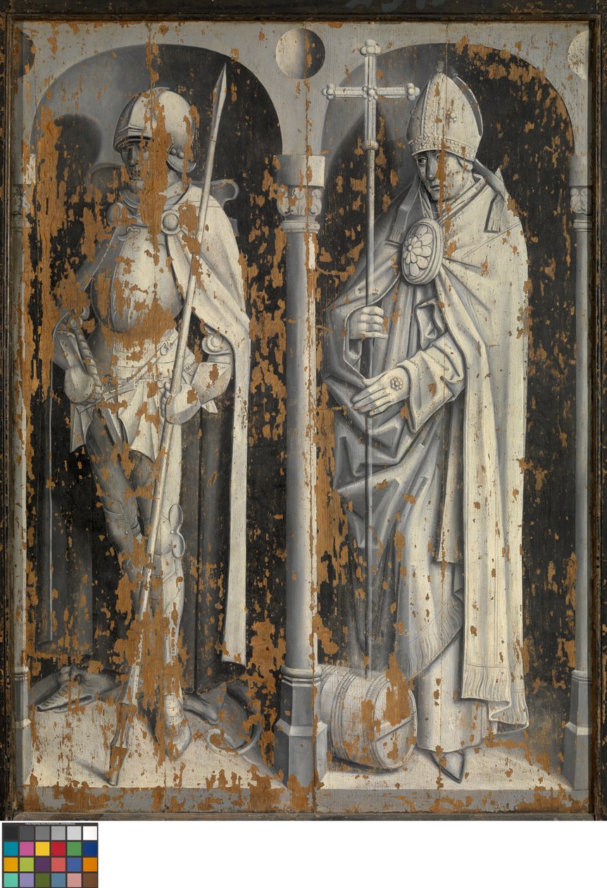 Zewnętrzna część legendy św. Jerzego, ok. 1500-10 (olej na desce) autorstwa Master Bruges