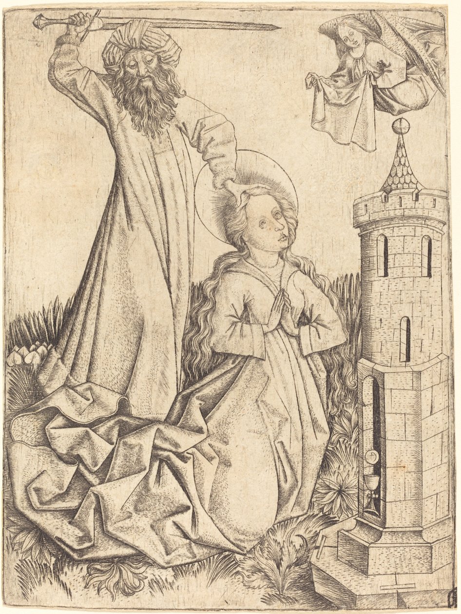 Męczeństwo św. Barbary autorstwa Master E.S.