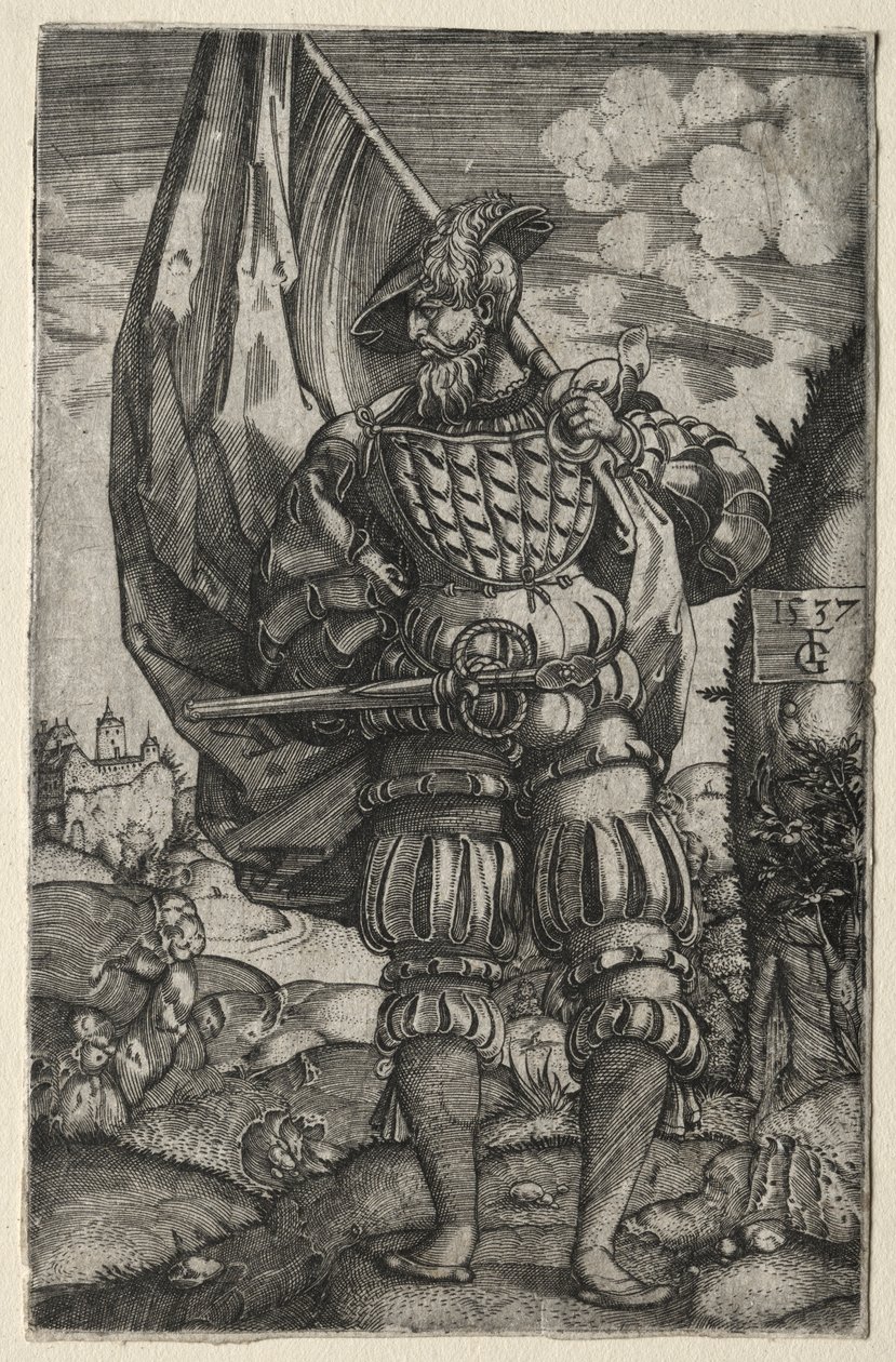 Chorąży, 1537. autorstwa Master F. G.
