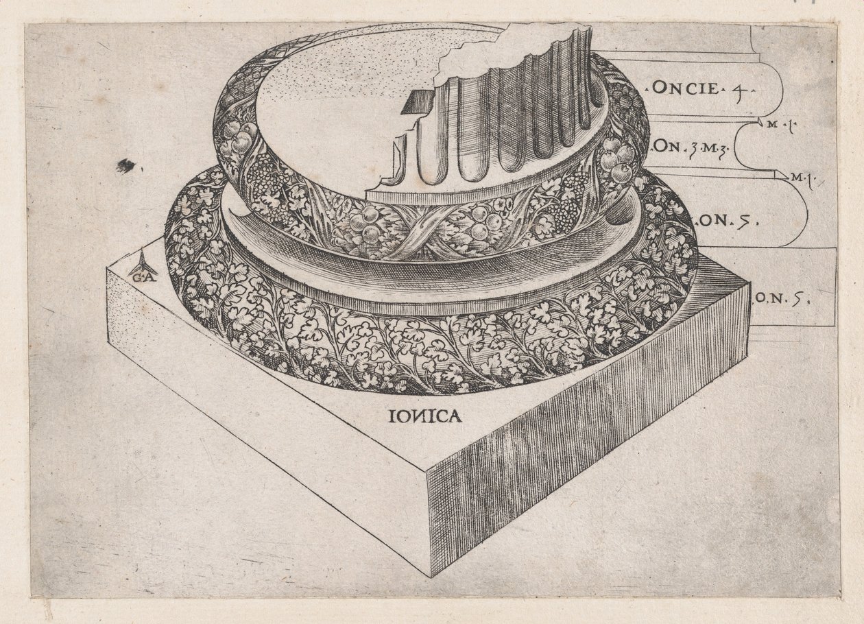 Lustro rzymskiej świetności: baza jonowa, ca. 1537, ok. 1537 1537 autorstwa Master GA