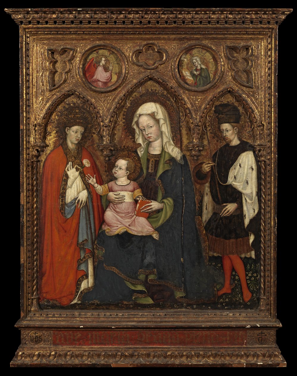 Dziewica z Dzieciątkiem i Dwoma Świętymi, ok. 1420 autorstwa Master GZ