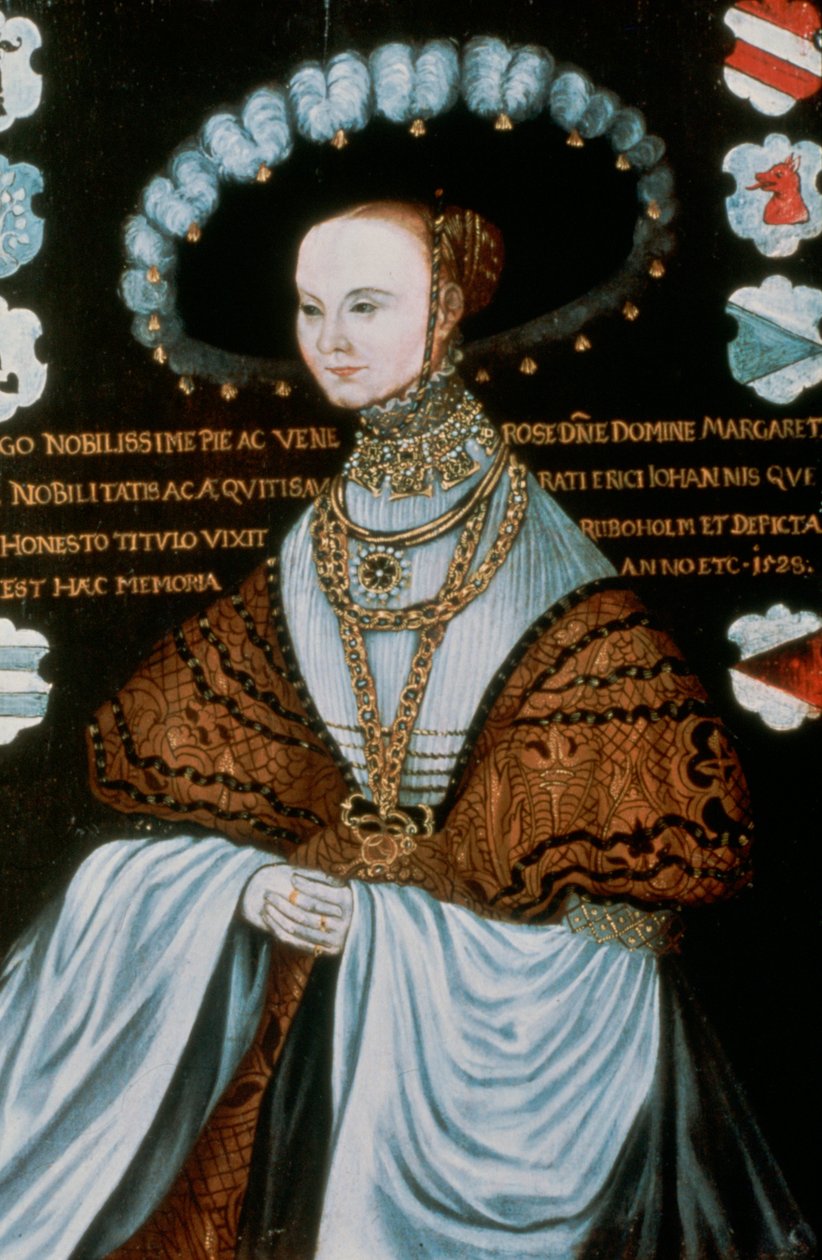 „Margareta Eriksdotter Vasa”, detal, XVI w. autorstwa Master Hillebrandt