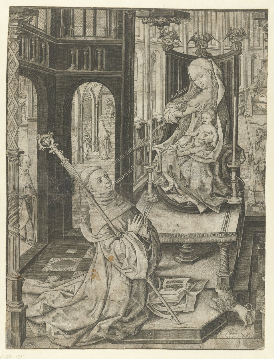 Laktacja św. Bernarda autorstwa Master I.A.M. of Zwolle