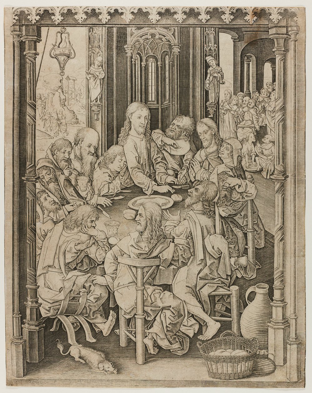 Ostatnia Wieczerza autorstwa Master I.A.M. of Zwolle