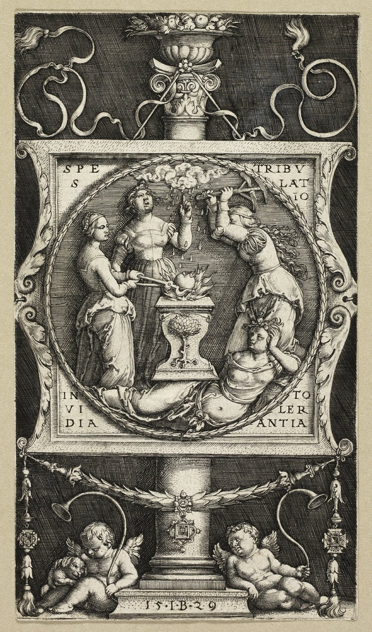 Ekslibris Willibalda Pirckheimera autorstwa Master I.B.