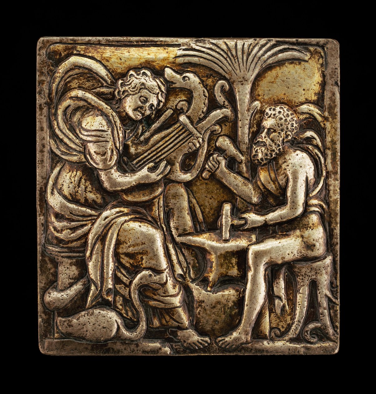 Apollo i Wulkan, XVI wiek. autorstwa Master I.S.A.