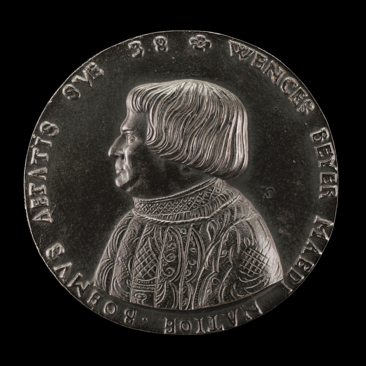 Václav Payer Wenceslaus Beyer, 1488-1537, Lekarz Państwowy Czeski [awers], 1526. autorstwa Master M.P.
