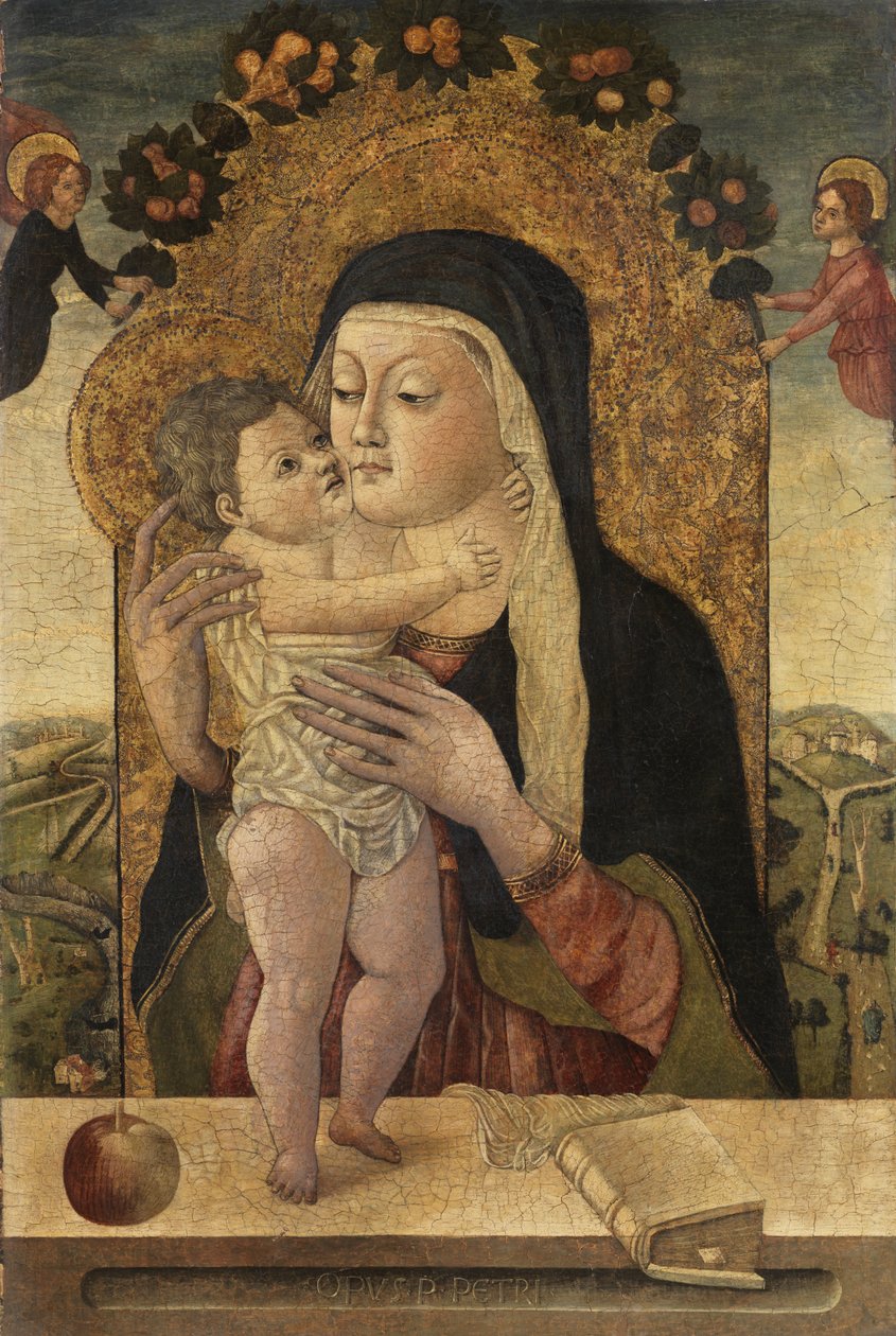 Dziewica z Dzieciątkiem, ok. 1470-1500 autorstwa Master P. Petrus