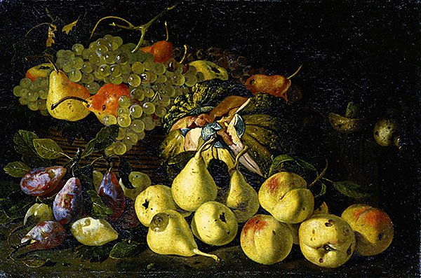 Martwa natura (olej na płótnie) autorstwa Master S. B.