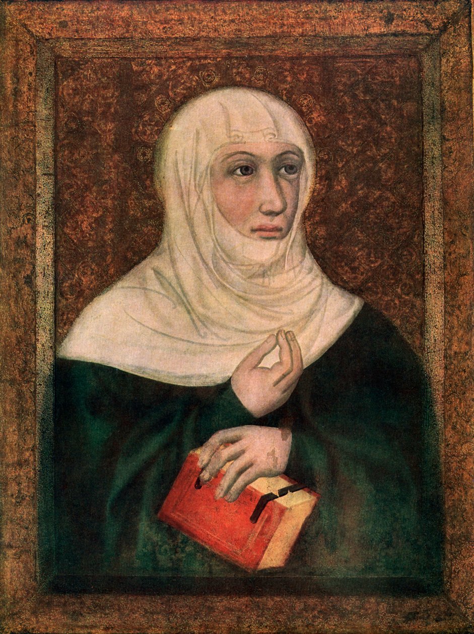 Św. Klara, 1365-1367 1955 autorstwa Master Theodoric