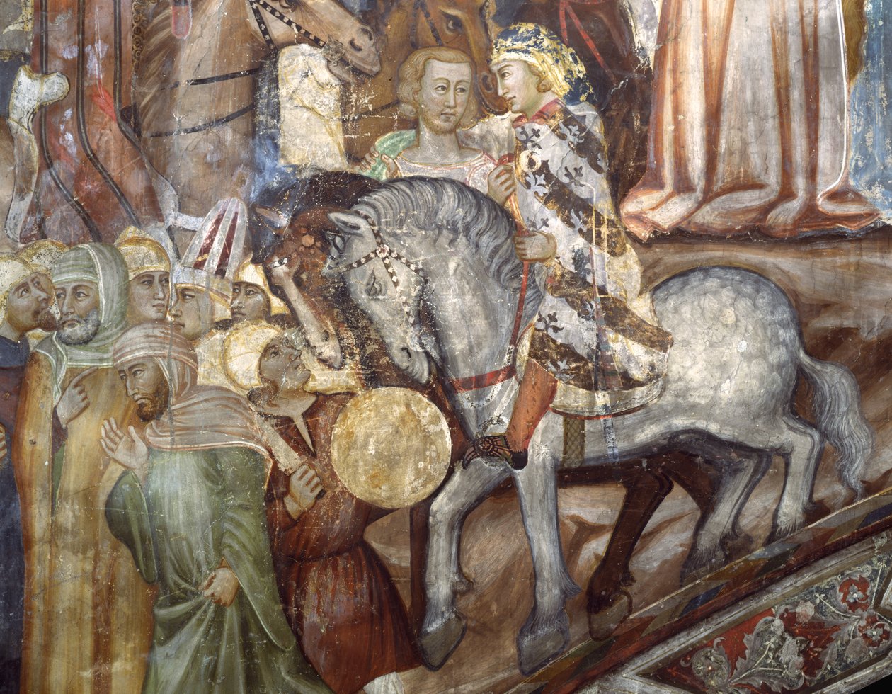 Detal z Ukrzyżowania autorstwa Master Trecentesco of Sacro Speco School