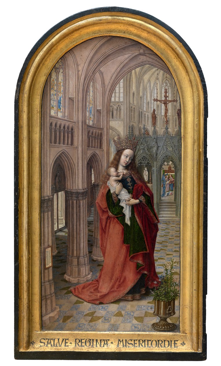 Madonna w kościele, ok. 1499 r. (olej na desce) autorstwa Master of 1499