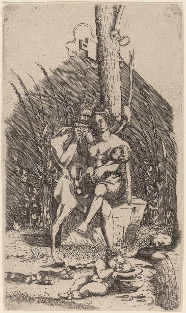 Rodzina Satyra autorstwa Master of 1515