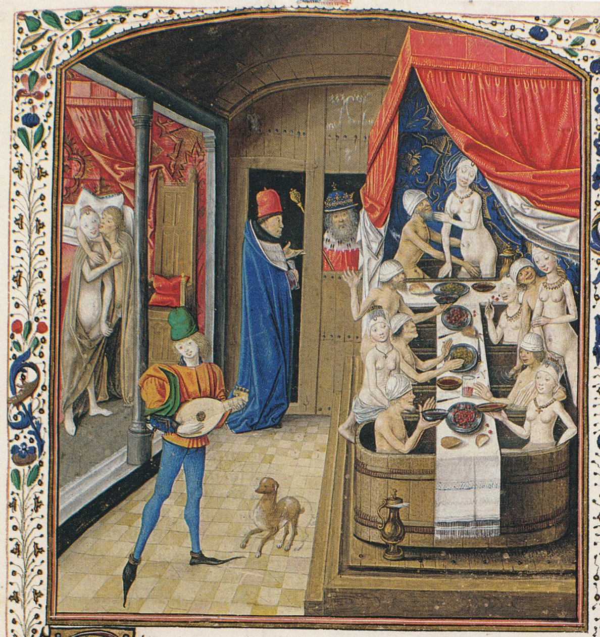 Łaźnia. Z faktów i powiedzeń pamiątek Valeriusa Maximusa, ok. 1470 autorstwa Master of Anthony of Burgundy