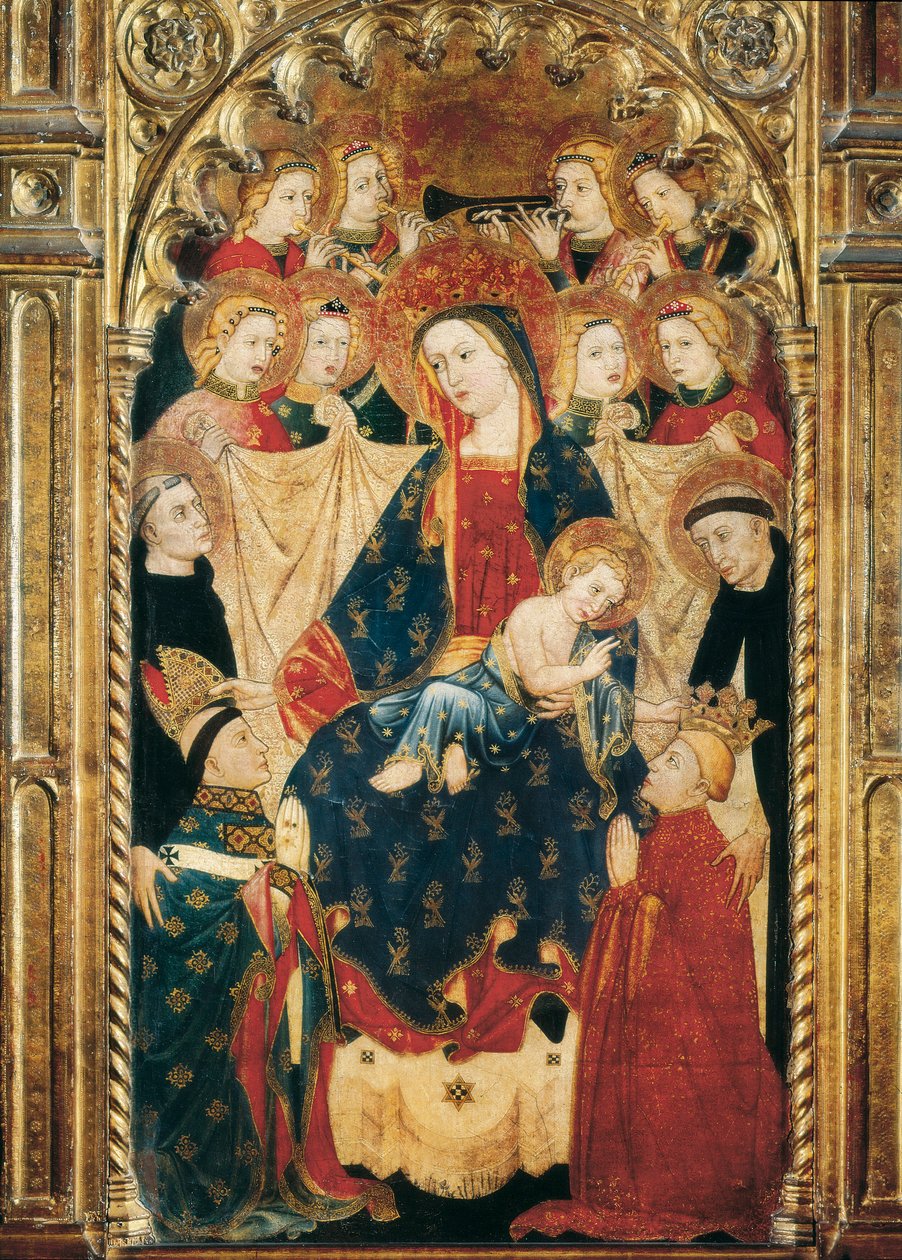 Ołtarz Matki Boskiej Arcybiskupa Don Sancho Rojas (14-XV w.) Detal. autorstwa Master of Archbishop Don Sancho Rojas