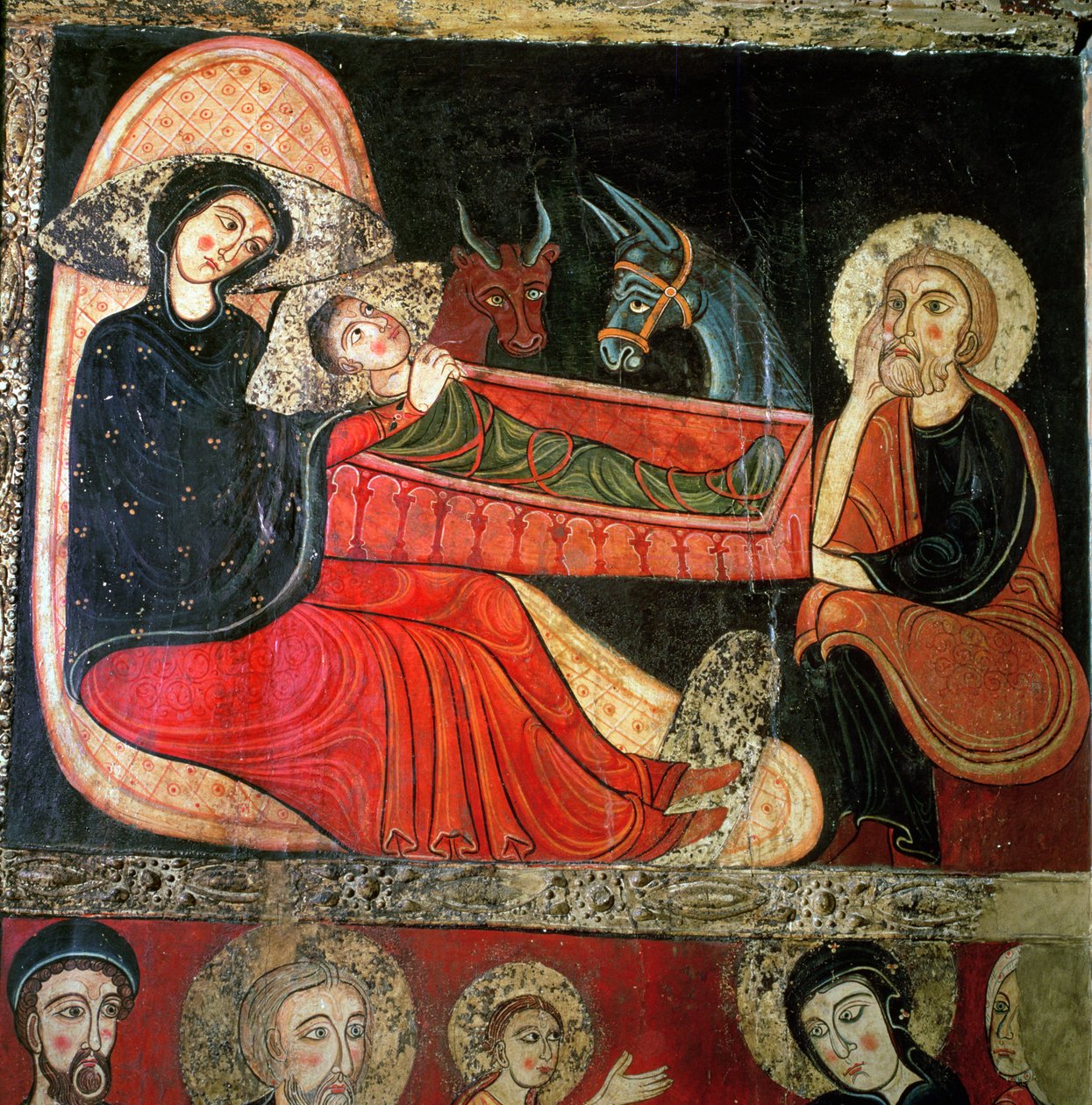 Narodzenia, z frontu ołtarza Santa Maria d