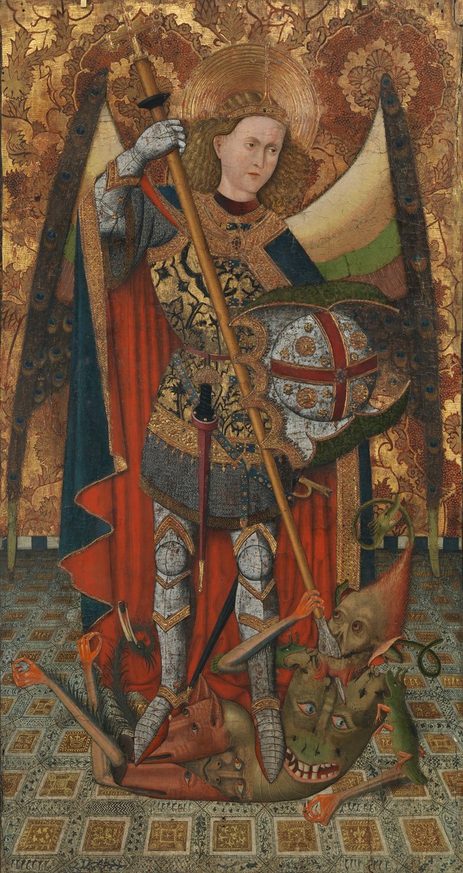 Święty Michał, 1450-1500. autorstwa Master of Belmonte