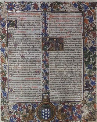 f.130: strona z Brewiarza Biskupa Montoya autorstwa Master of Burgo de Osma