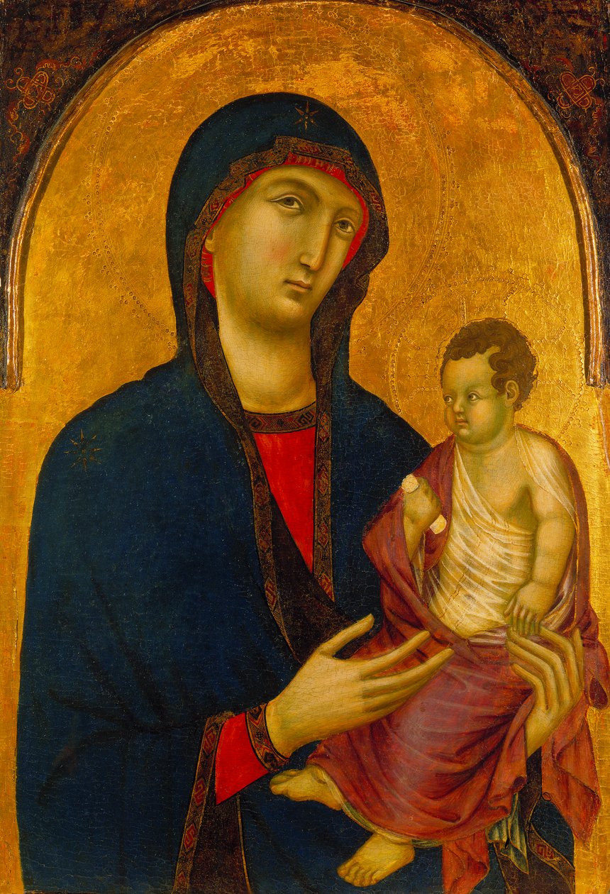 Madonna z Dzieciątkiem, ok.1305-20 (tempera na desce) autorstwa Master of Citta di Castello