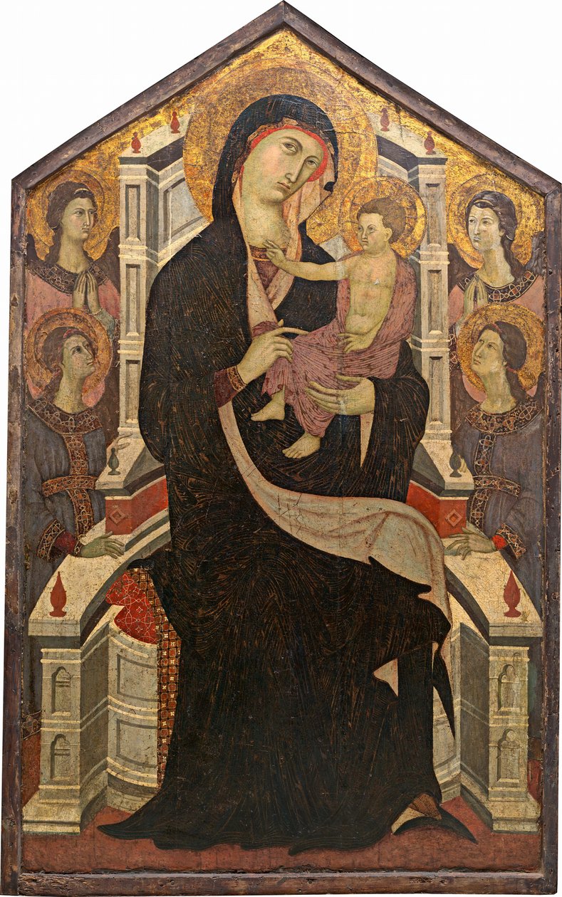 Maestà Madonna z Dzieciątkiem i Czterema Aniołami, ok. 1930 r. 1290. autorstwa Master of Citta di Castello