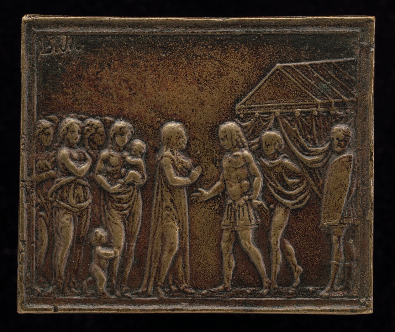 Coriolanus i kobiety Rzymu. autorstwa Master of Coriolanus