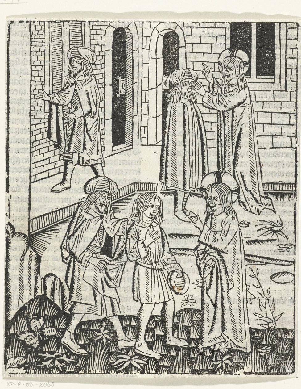 Chrystus uzdrawia niewidomego z Betesdy autorstwa Master of Delft (attributed to)