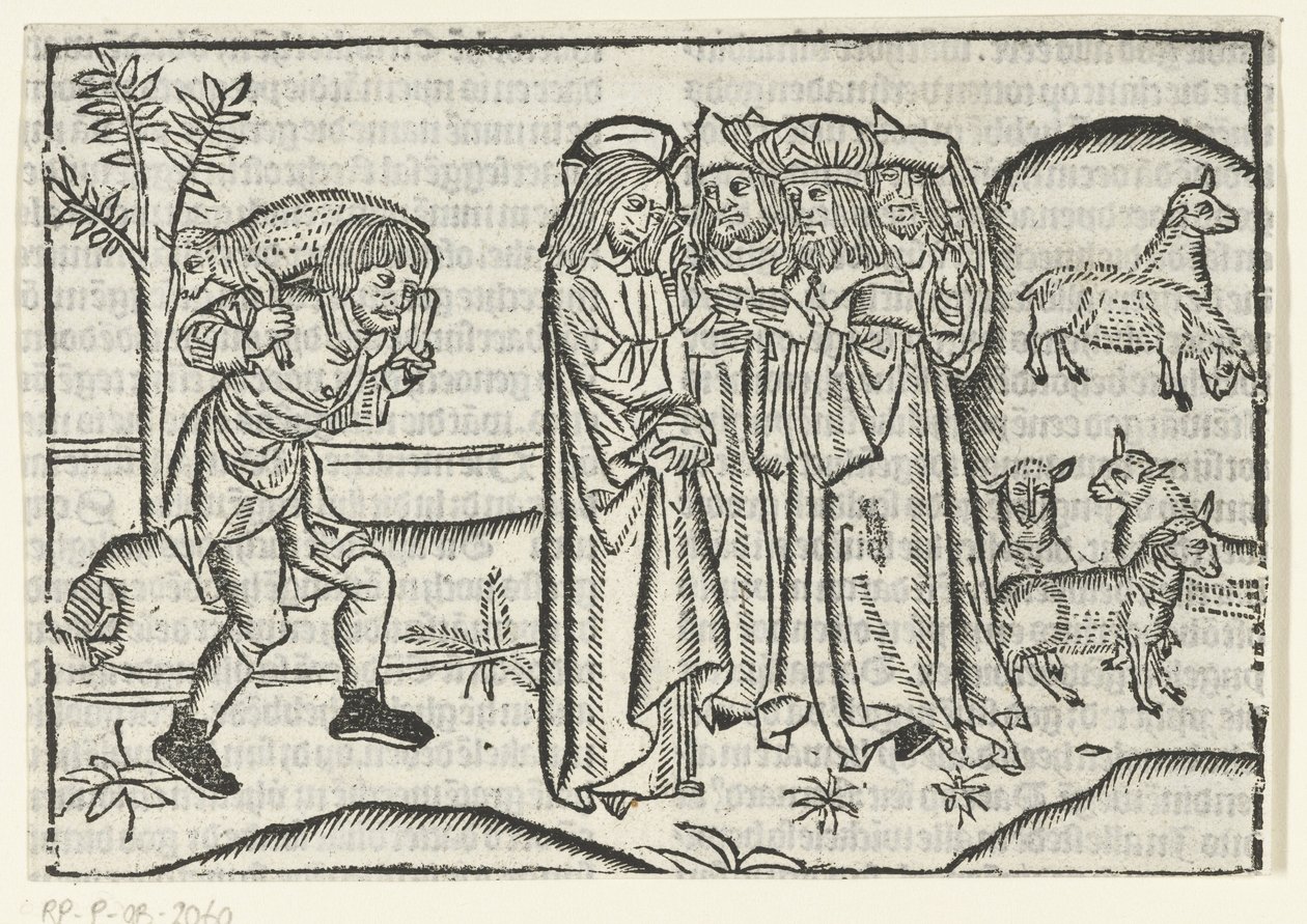 Przypowieść o zagubionej owcy autorstwa Master of Delft (attributed to)