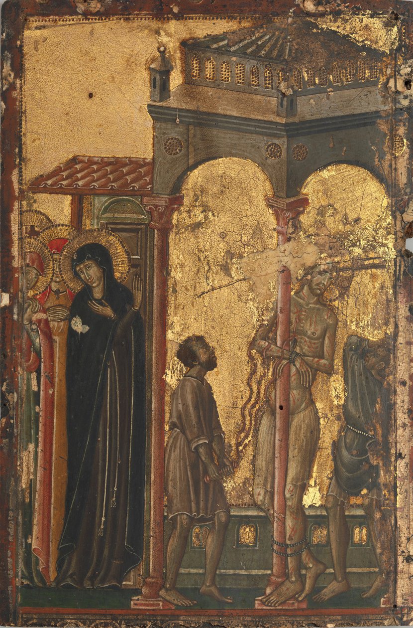 Biczowanie, pierwsza połowa XIV wieku. autorstwa Master of Forli