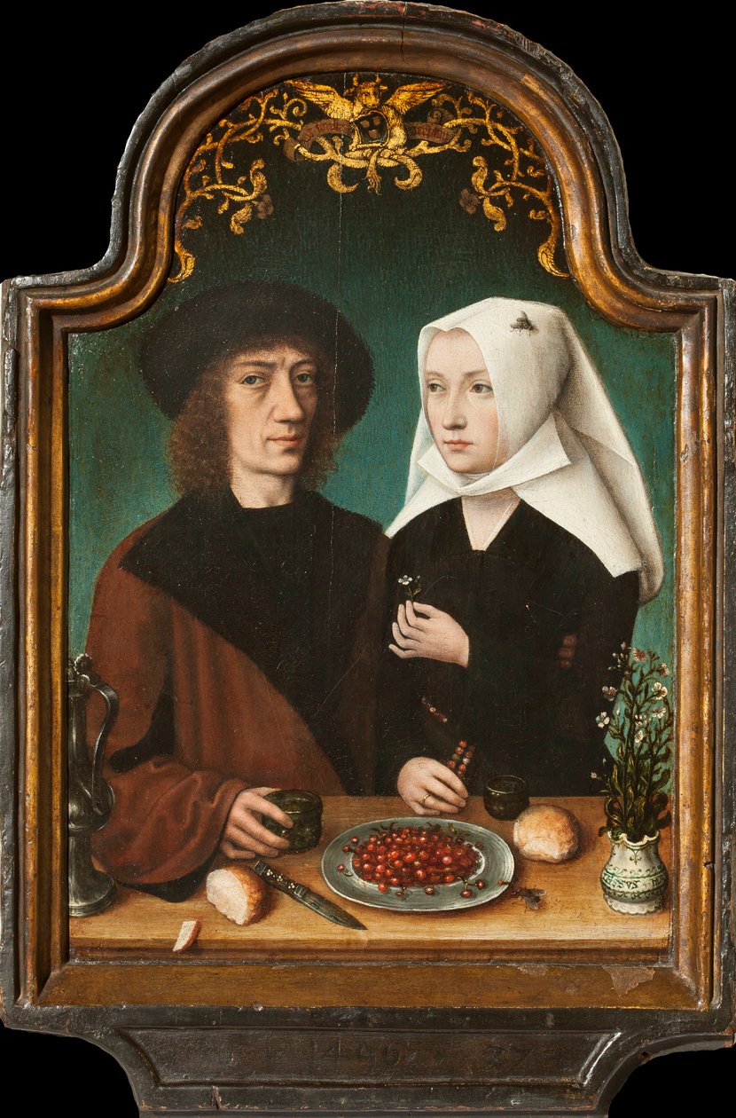 Autoportret artysty z żoną, 1496. autorstwa Master of Frankfurt