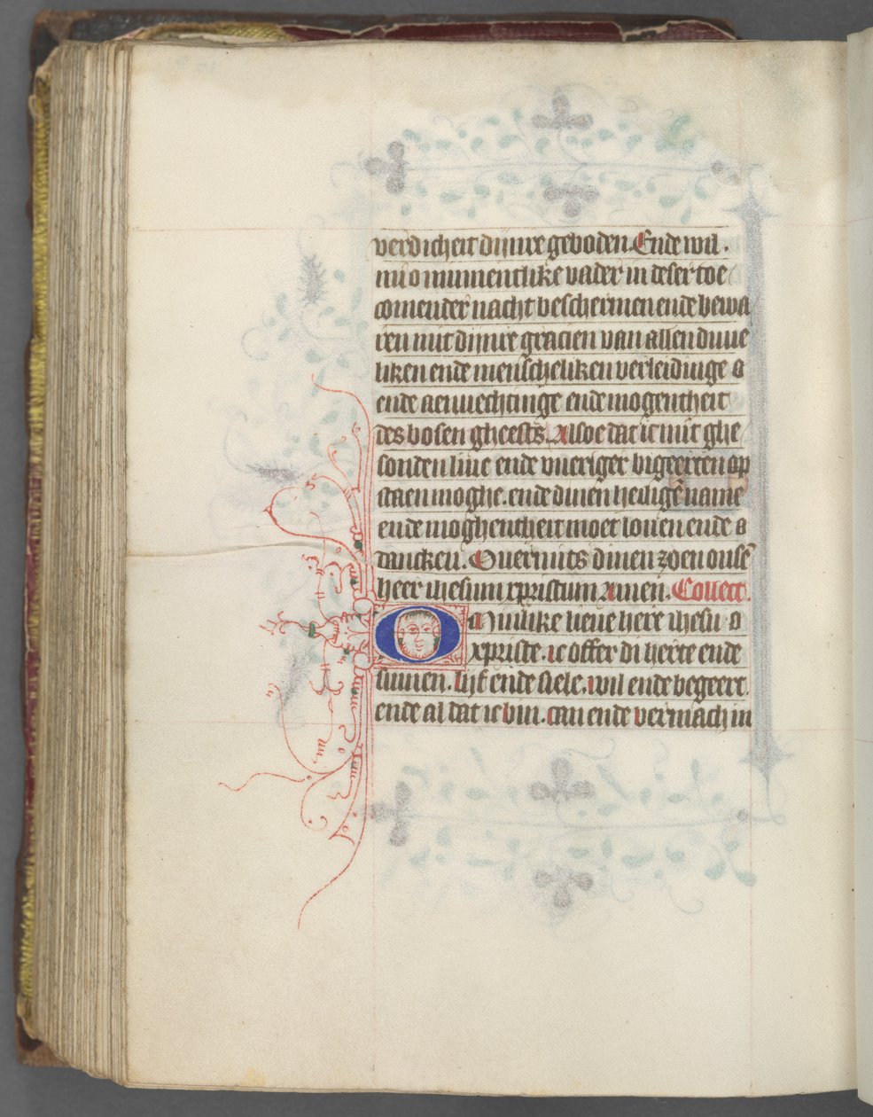 Księga godzin użytkowania Utrechtu: fol. 157v, Tekst, c. 1460-1465. autorstwa Master of Gijsbrecht van Brederode