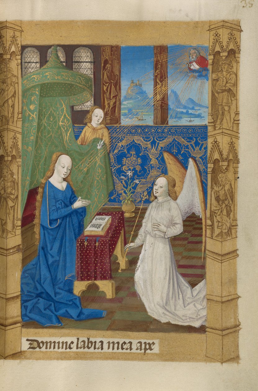 Zwiastowanie autorstwa Master of Guillaume Lambert