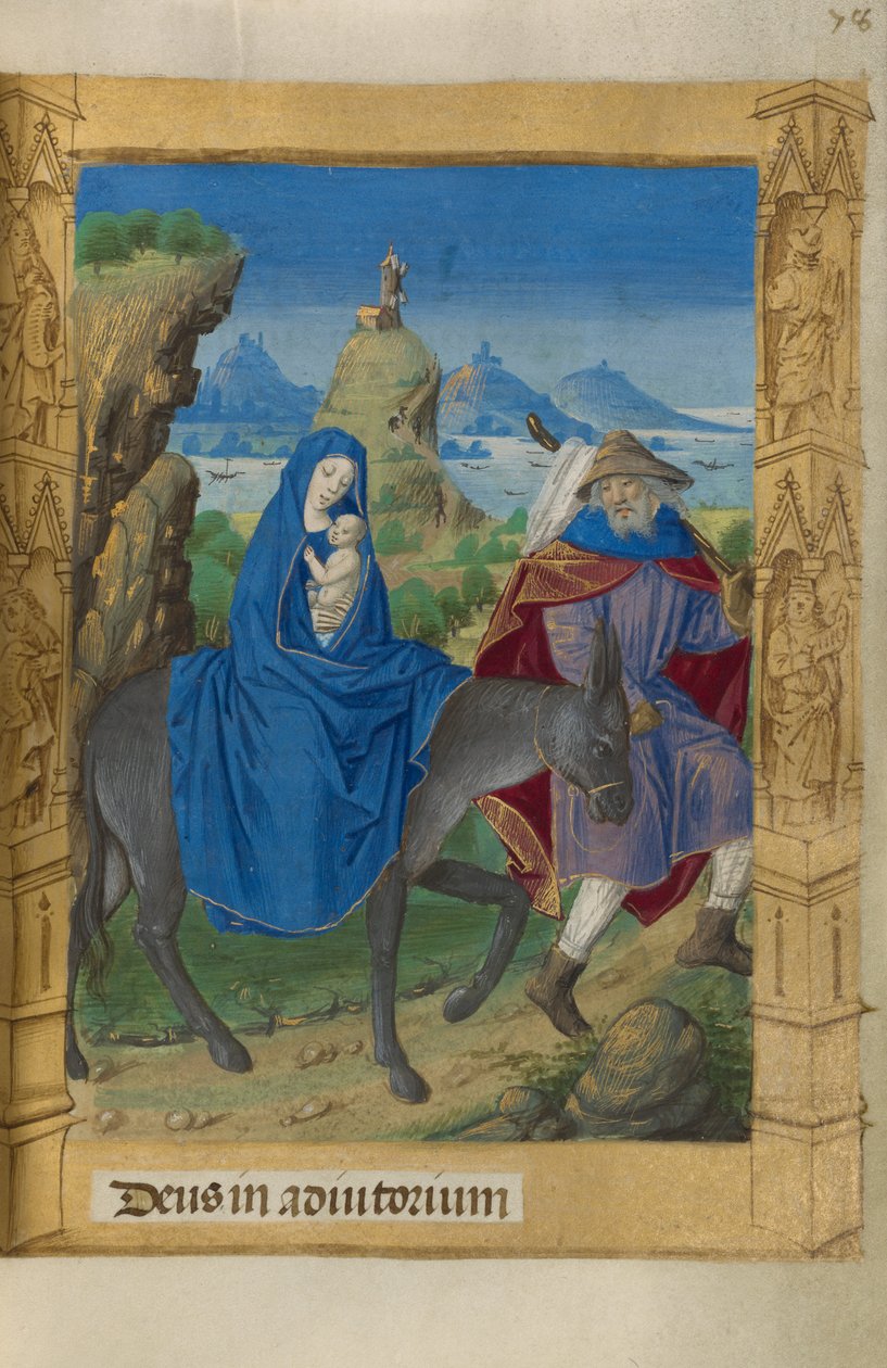 Ucieczka do Egiptu autorstwa Master of Guillaume Lambert