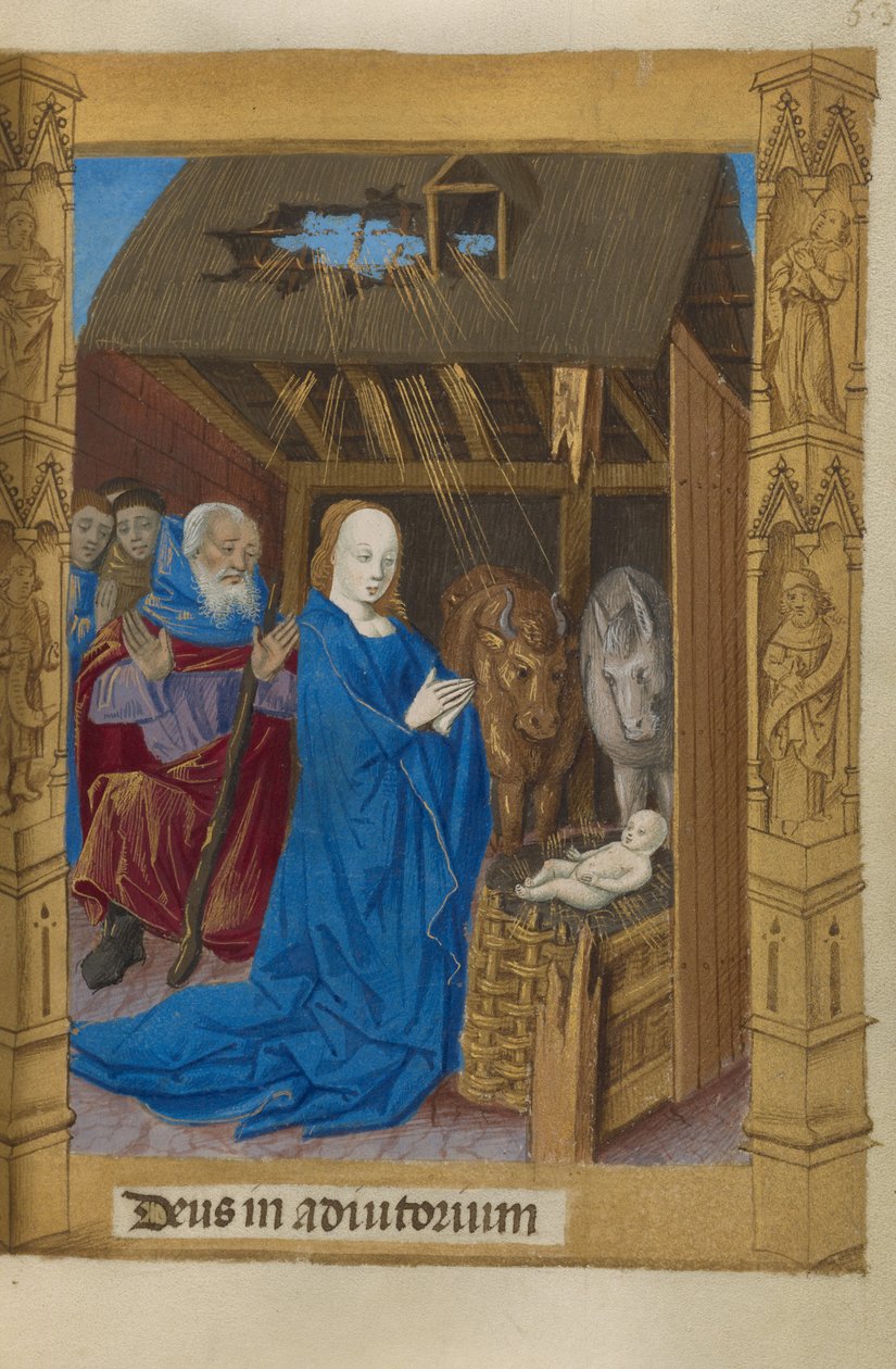 Narodzenie Pańskie autorstwa Master of Guillaume Lambert