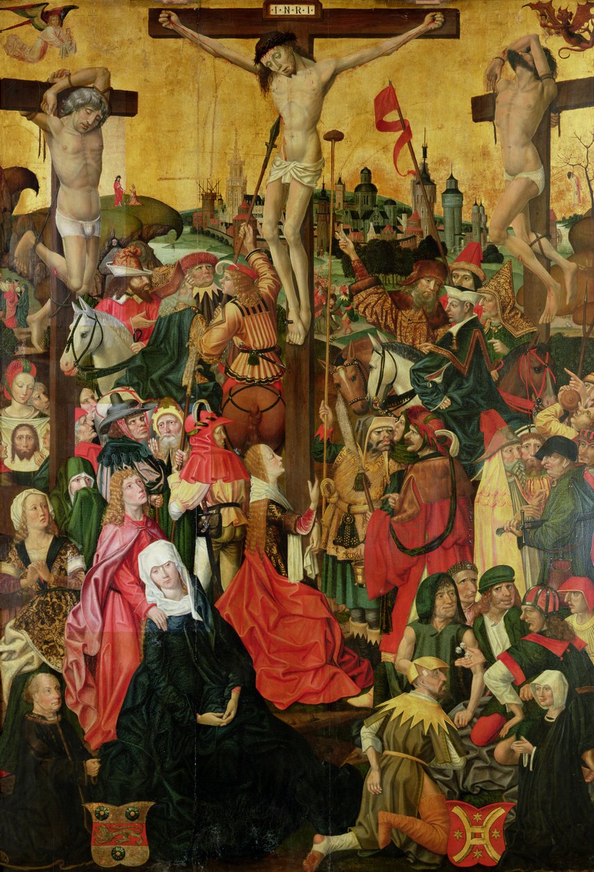 Ukrzyżowanie, ok. 1500 (patrz także 148971) autorstwa Master of Hamburg