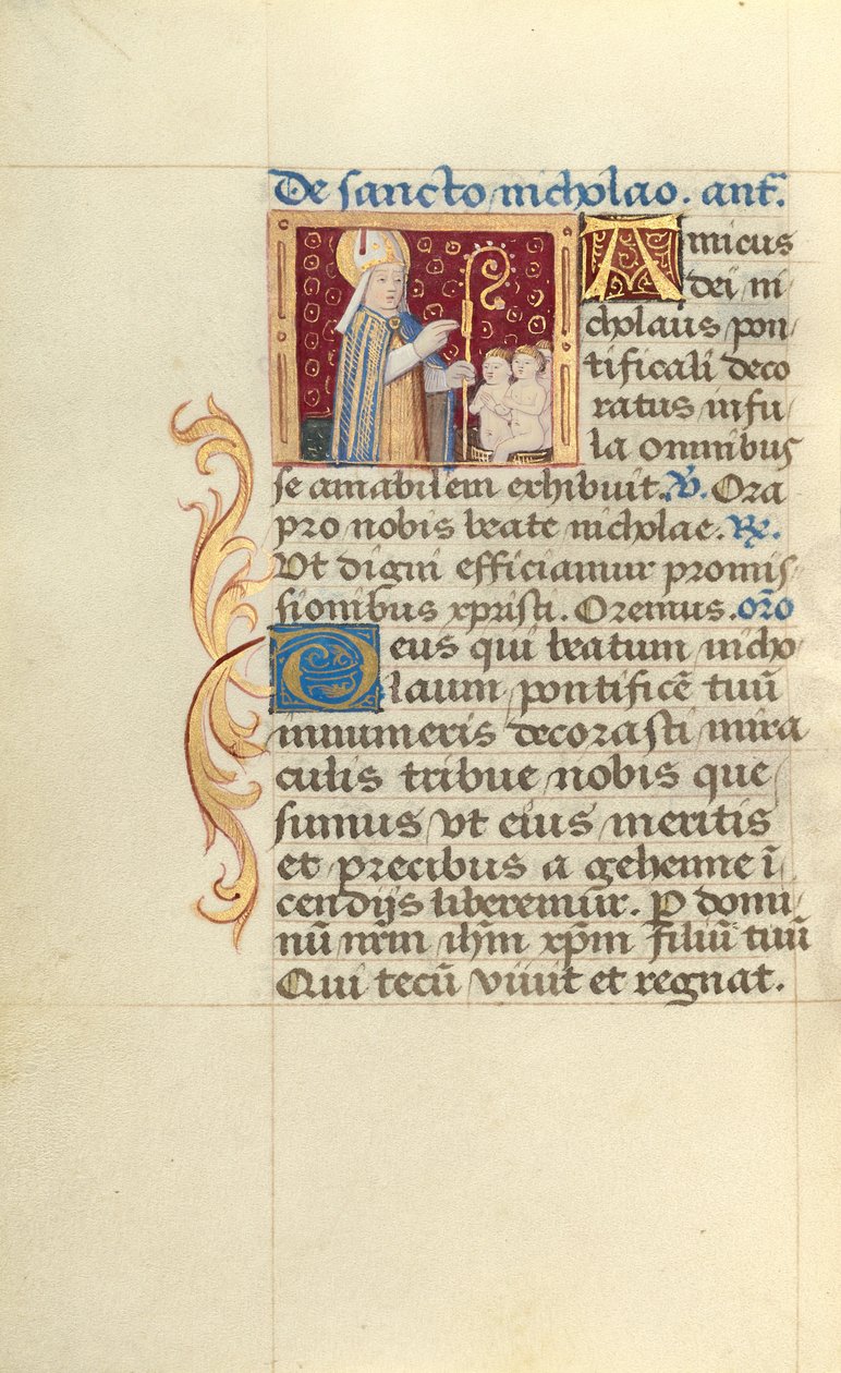 Święty Mikołaj autorstwa Master of Jacques de Besançon